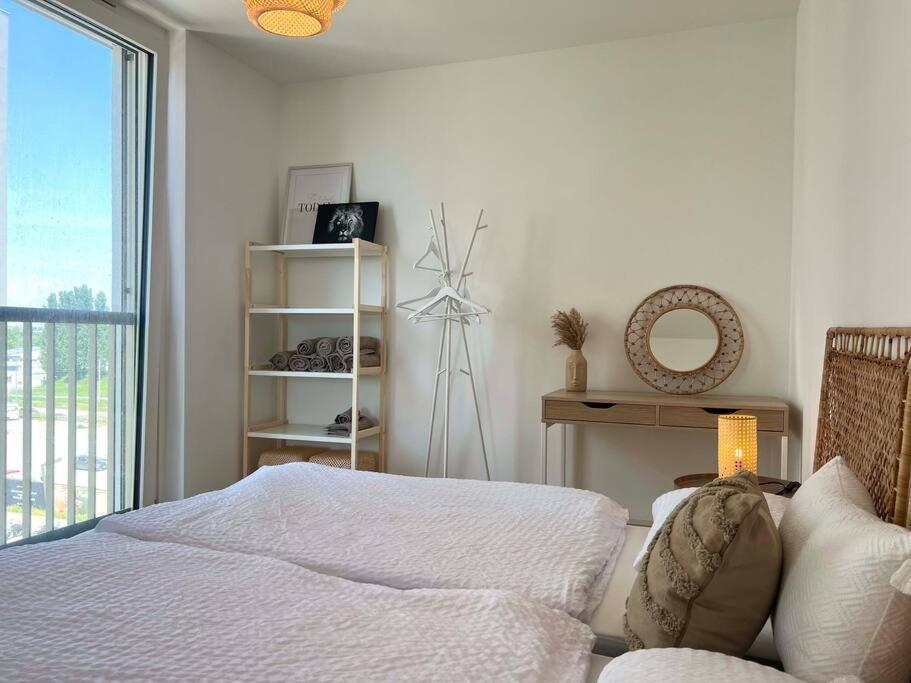 Donaublick Oasis: Stylische Wohnung 维也纳 外观 照片