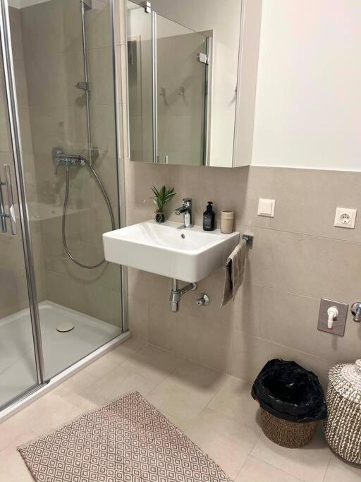 Donaublick Oasis: Stylische Wohnung 维也纳 外观 照片