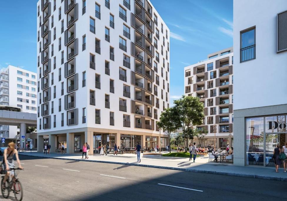 Donaublick Oasis: Stylische Wohnung 维也纳 外观 照片